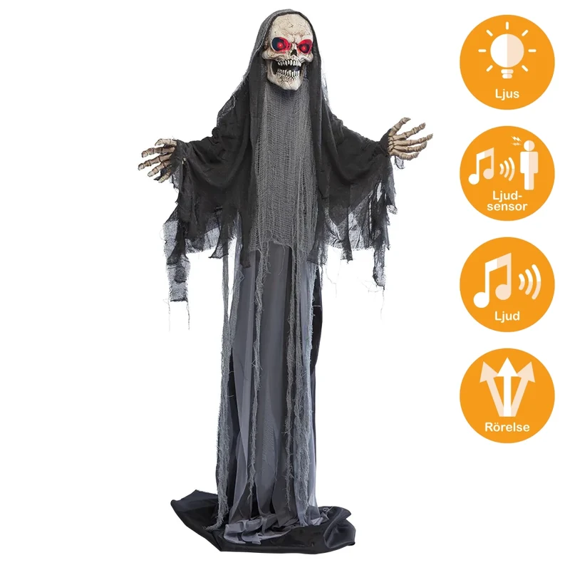 Prop animerad, growing reaper pop-up 180 -215 cm