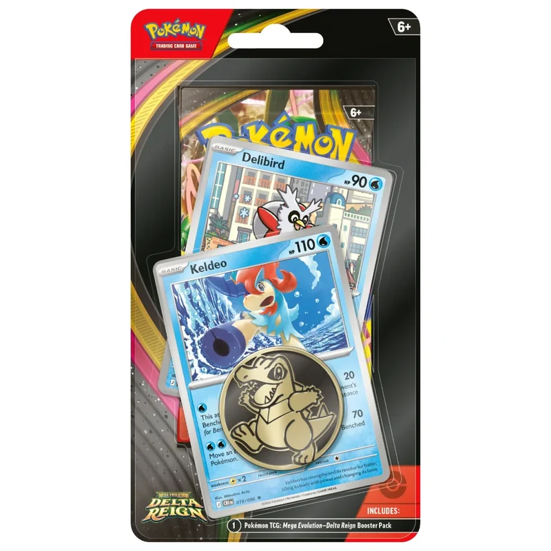 Pokémon TCG: Delta Reign - Keldeo & Delibird Premium Checklane Blister