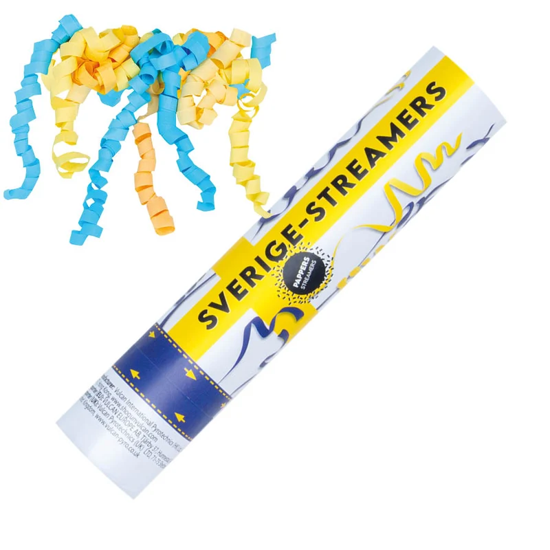 Konfettibomb, Sverige streamers 25 cm