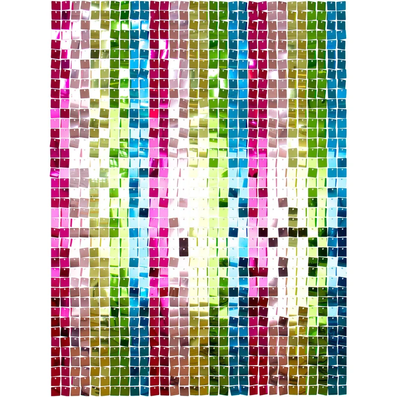 Backdrop paljettpanel, multi 30x30 cm 12 st