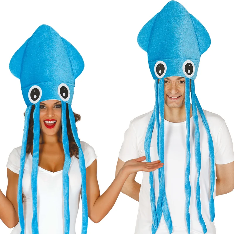 Hatt, bläckfisk blå