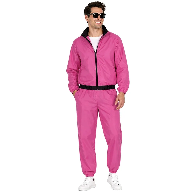Träningsoverall, rosa neon M