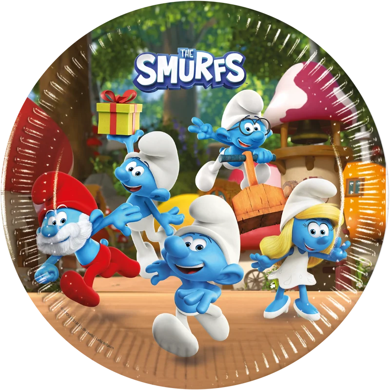Tallrikar, Smurfarna 23 cm 8 st