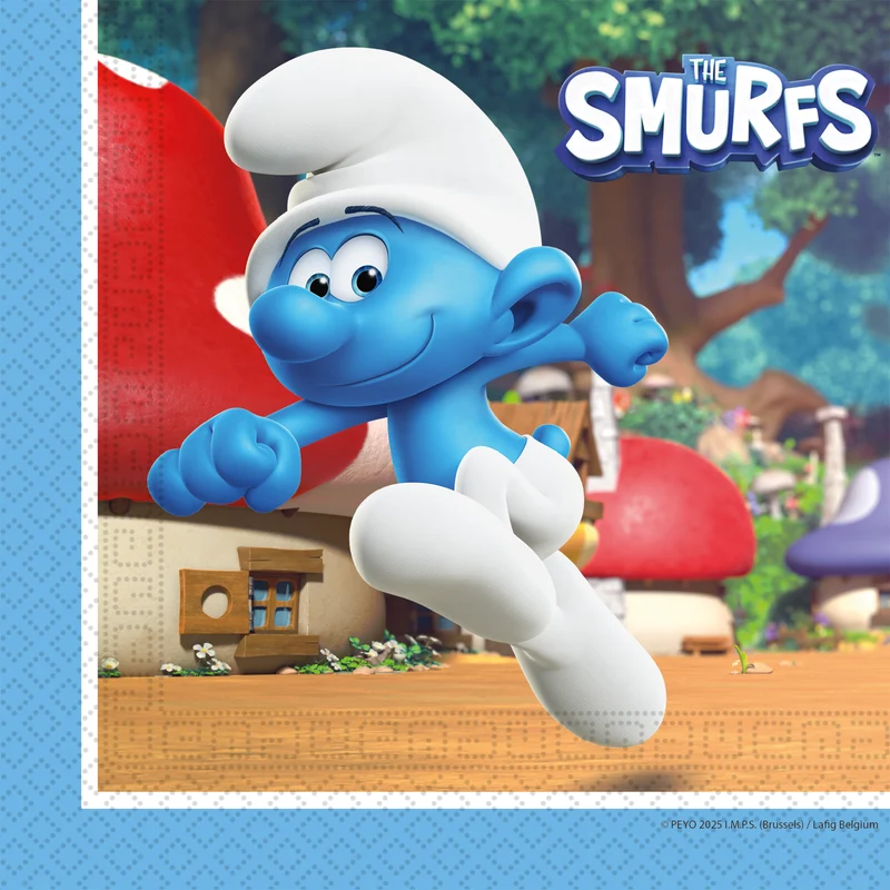 Servetter, Smurfarna 33x33 cm 20 st