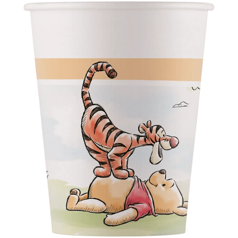 Pappersmuggar, Nalle Puh 200 ml 8 st