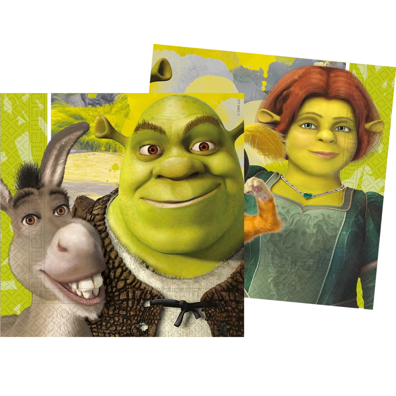 Servetter, Shrek 33x33 cm 20 st