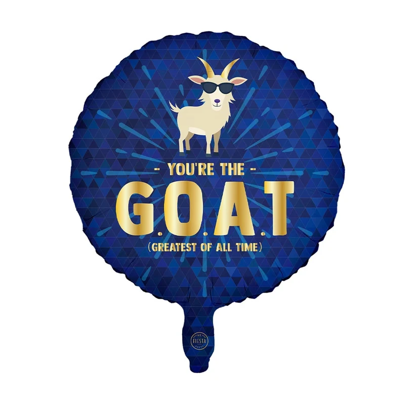 Folieballong, G.O.A.T 46 cm