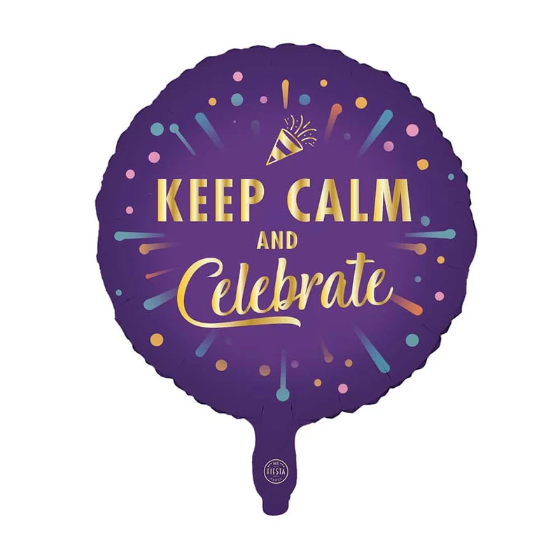 Folieballong, Keep calm and celebrate 46 cm