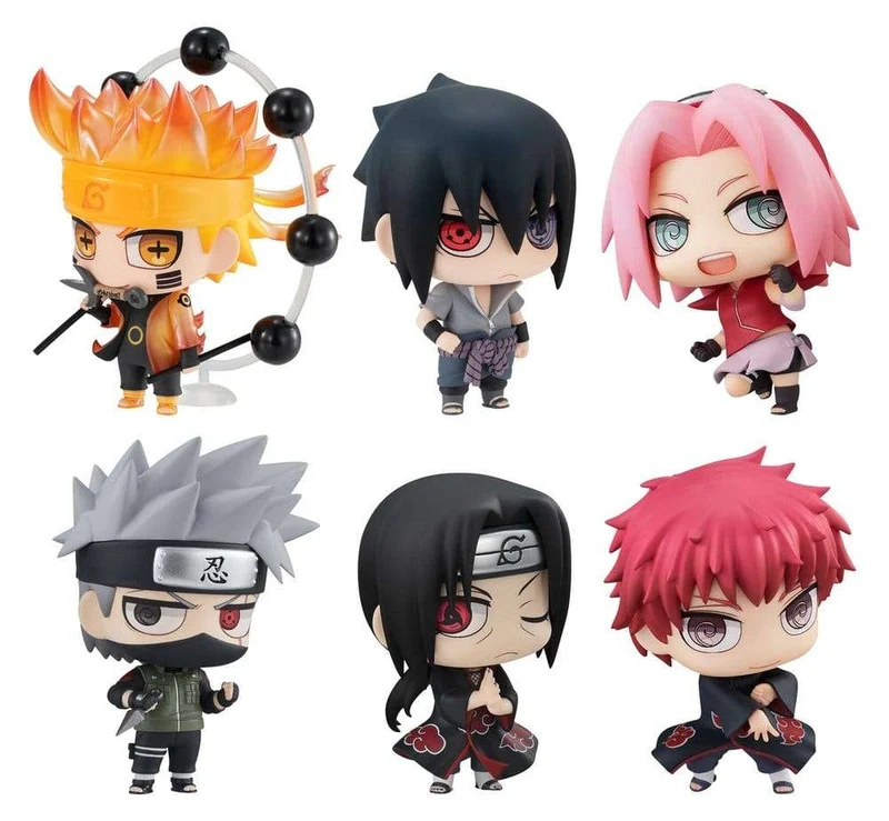 Naruto Shippuden ChimiMega Series Mascot Collection 1 minifigurer 6 cm Blind Box Display (6)