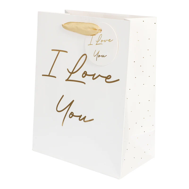 Presentpåse, I love you 18x23x10 cm