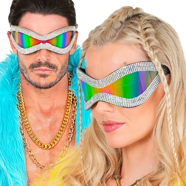 Glasögon, strass oversize
