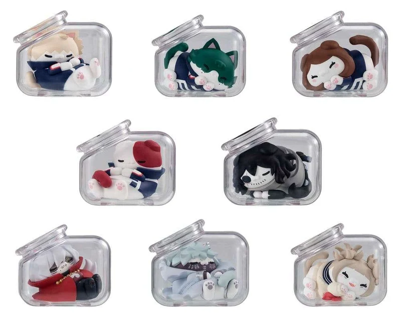 My Hero Academia Mega Cat Project Good Night Heroaca Cats minifigurer 6 cm Blind Box Display (8)