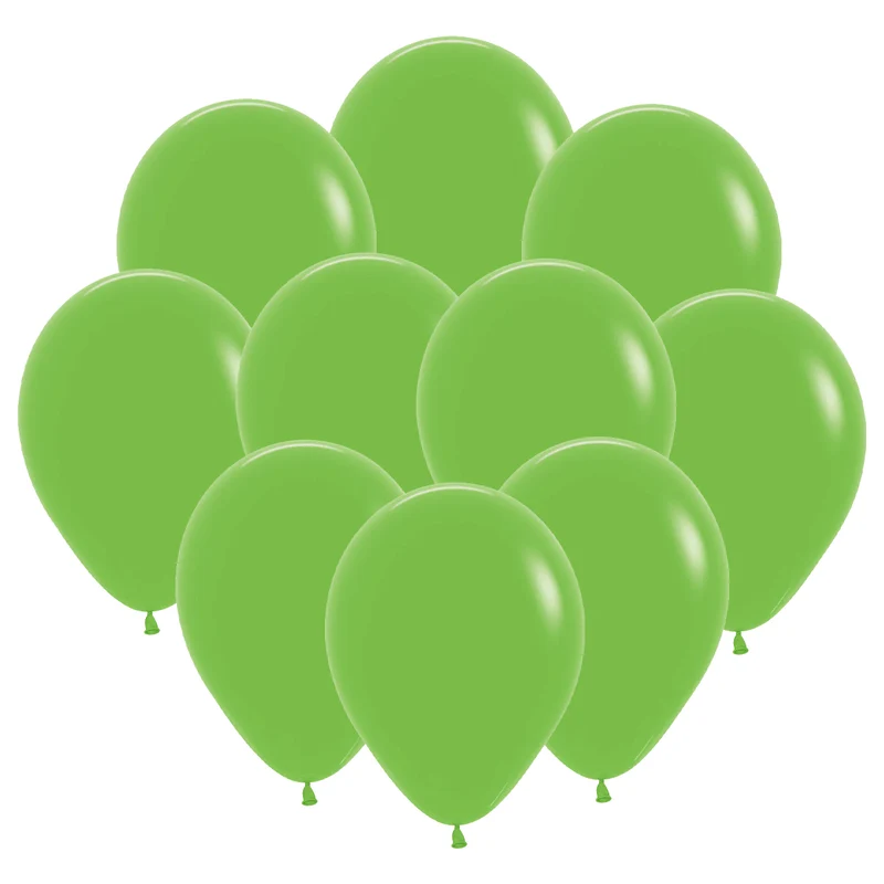 Ballonger, limegrön 30 cm 10 st