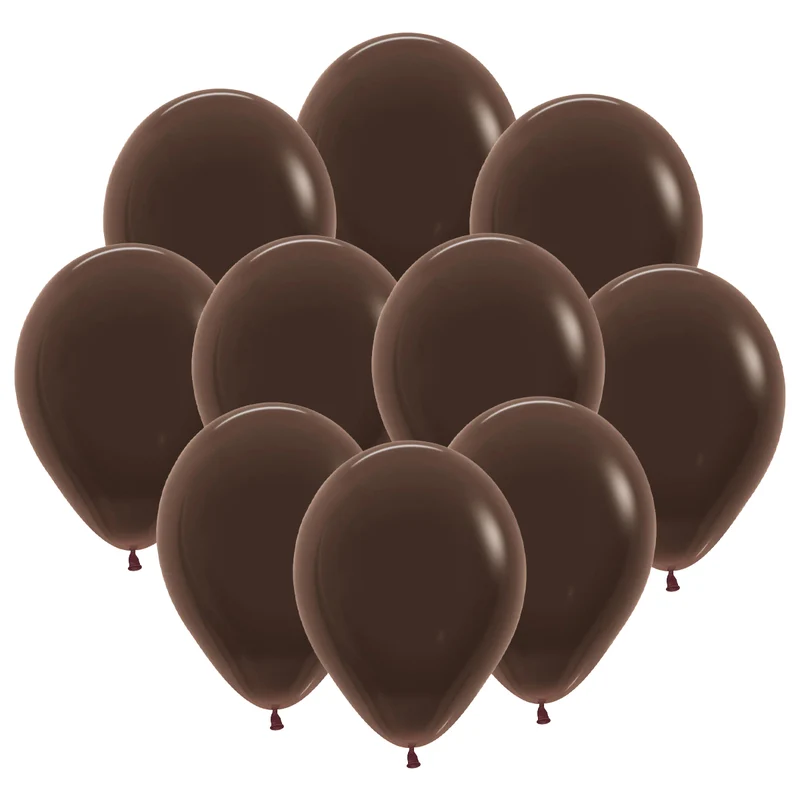 Ballonger, chokladbrun 30 cm 10 st
