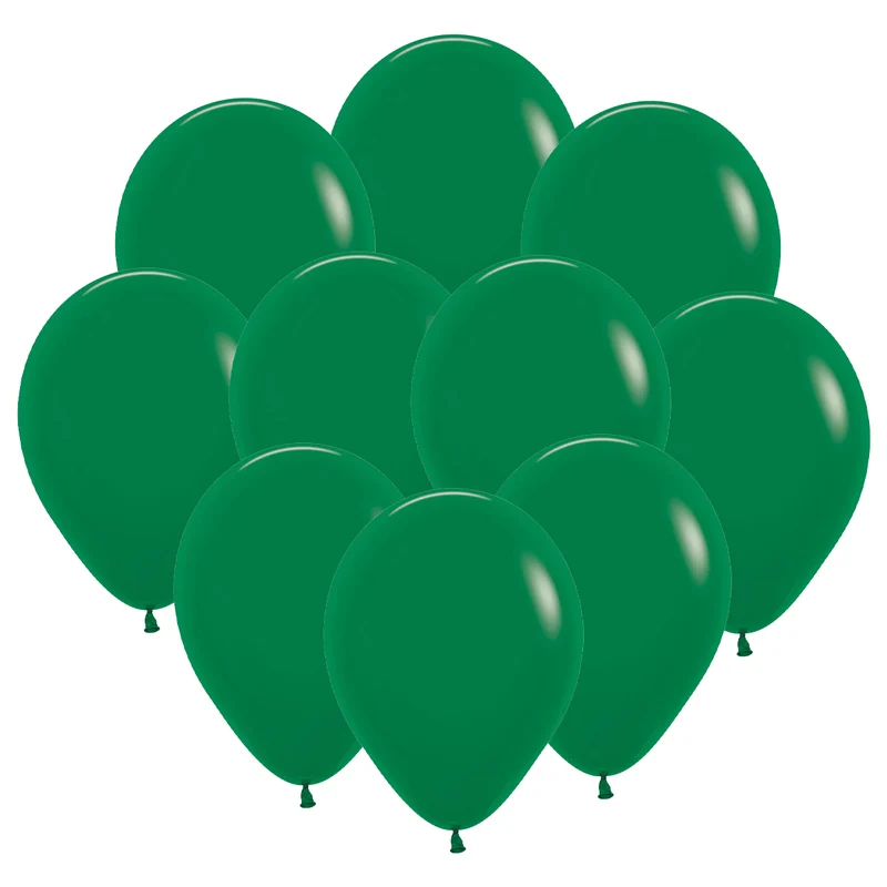 Ballonger, skogsgrön 30 cm 10 st