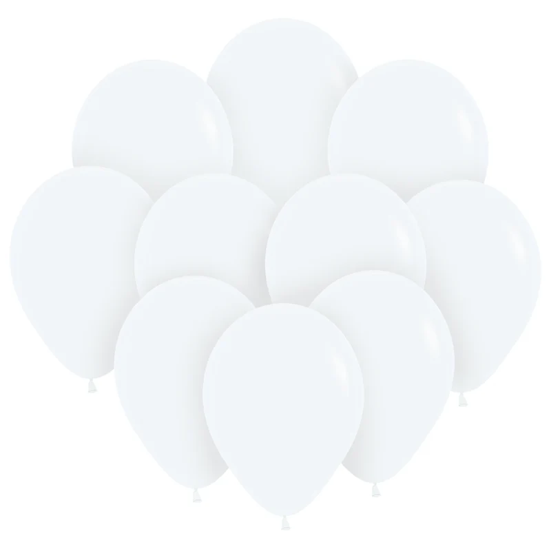 Ballonger, molnvit 30 cm 10 st