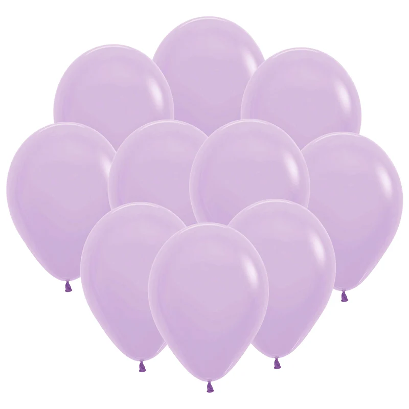 Ballonger, matta lila pastell 10 st