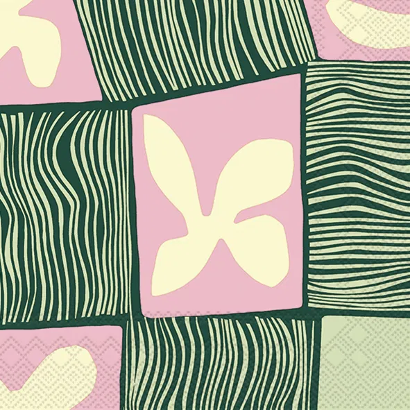 Servetter - Korkeuksissa Rose Green