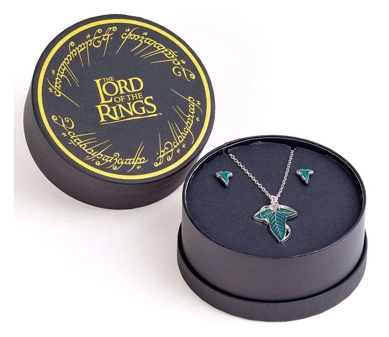 The Lord of the Rings Leaf of Lorien halsband och örhängen presentset