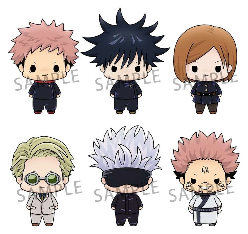 Jujutsu Kaisen Chokorin Collection minifigurer 5 cm Blind Box Display (6)