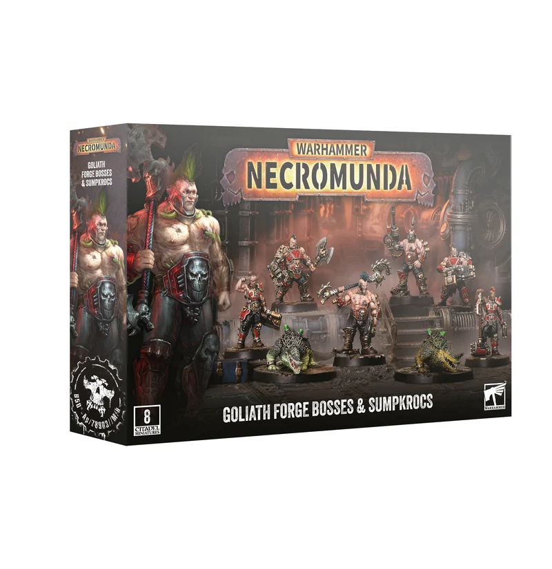 Necromunda - Goliath - Forge Bosses and Sumpkrocs