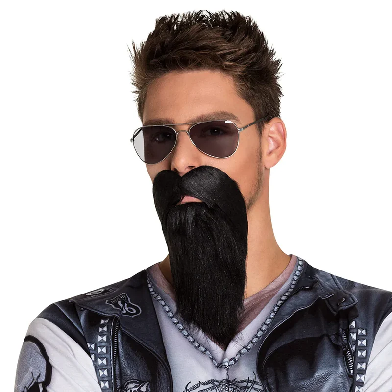 Skägg, biker