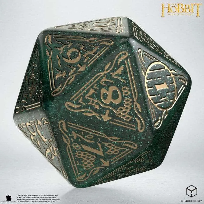 The Hobbit Spindown Jumbo Die Verdant TCG D20