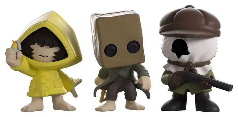 Little Nightmares II Minitooz 3-Pack Mono, Six & Hunter 6–7 cm
