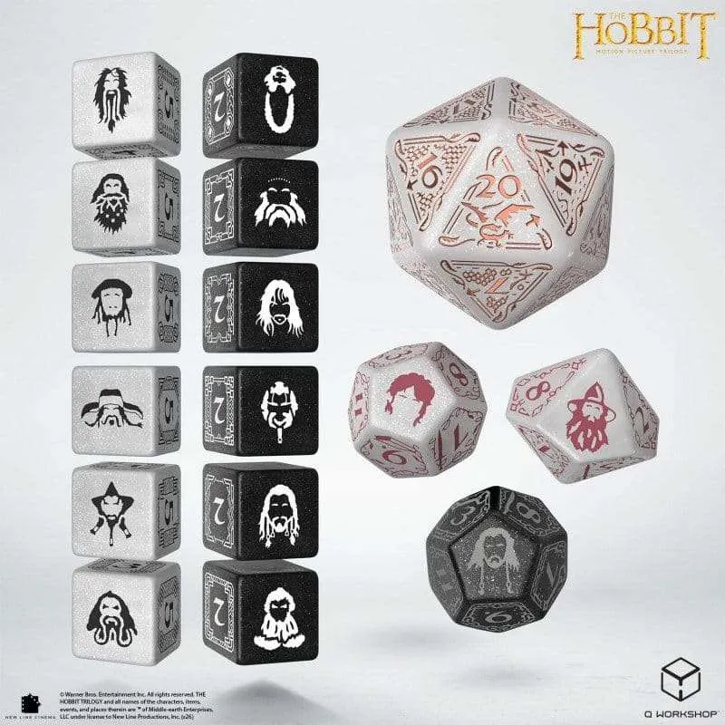 The Hobbit TCG tärningsset med 16 tärningar – Radiant Dawn