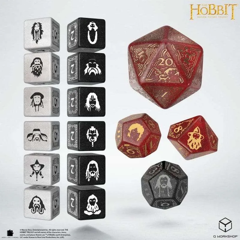 The Hobbit TCG tärningsset med 16 tärningar – Ember Hearth