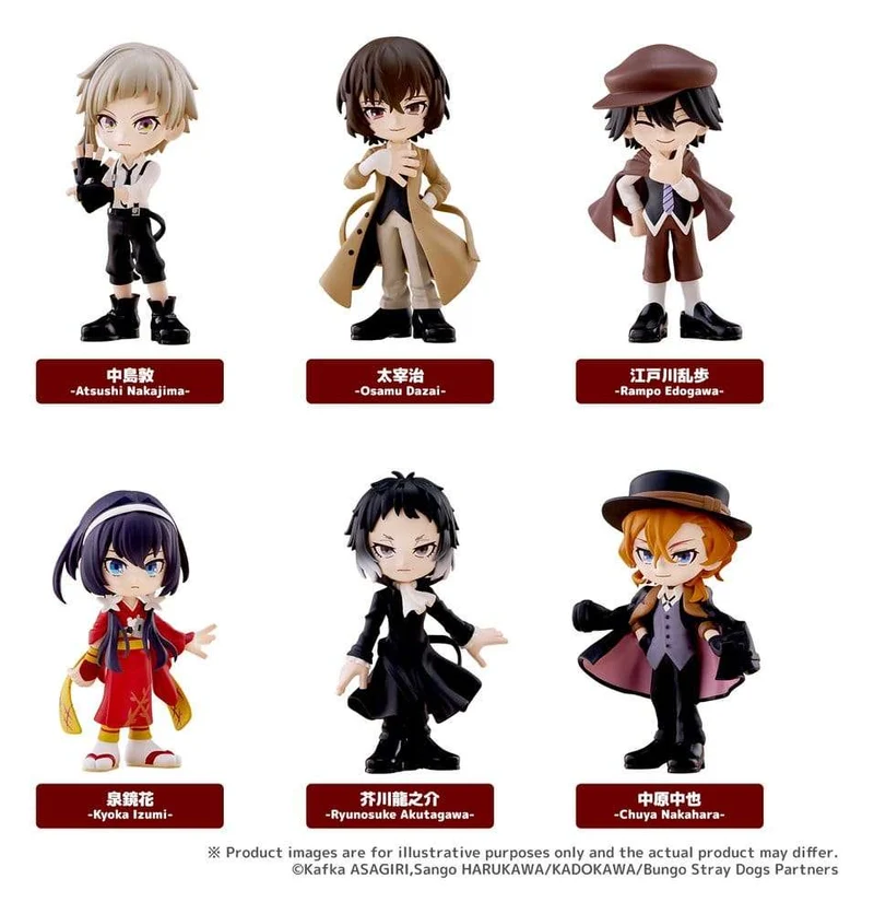Bungo Stray Dogs PalVerse minifigurer Blind Box Display (6)