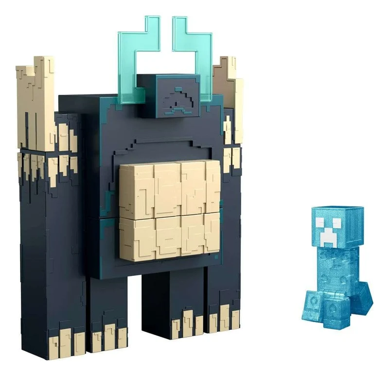 Minecraft Dungeons II Actionfigur med ljus och ljud – Twisted Warden