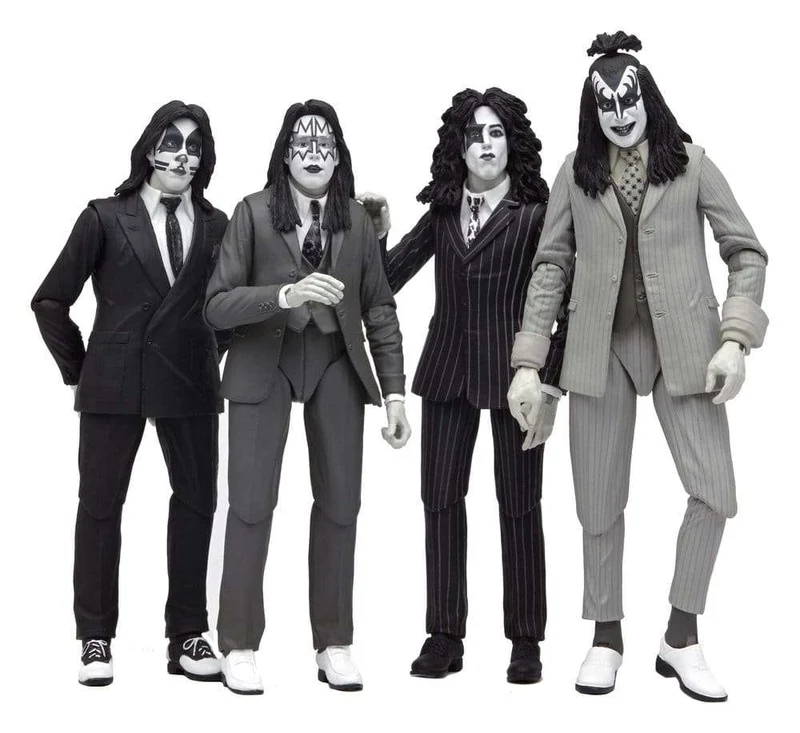 KISS Action Figures 4-Pack Dressed to Kill Album Cover 18 cm