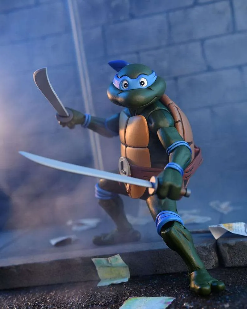 Teenage Mutant Ninja Turtles (1987 Cartoon) Action Figure Ultimate Leonardo (VHS) 18 cm