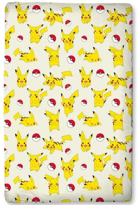 Pokémon Dra-på-lakan Pikachu 90 x 200 x 25 cm