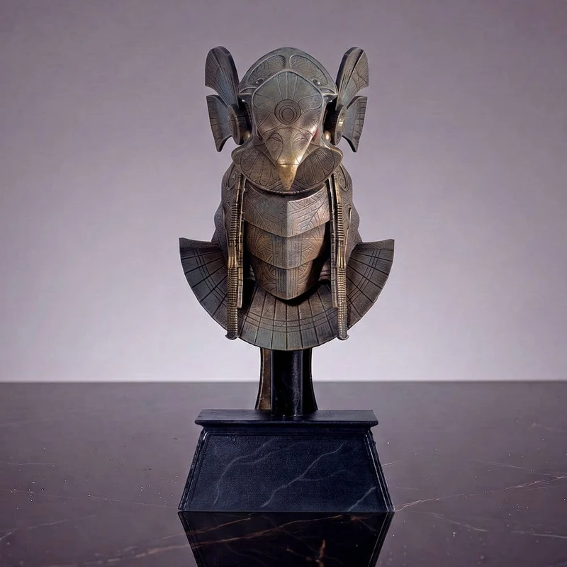 Stargate skrivbordsreplika Horus Guard Helmet 15 cm