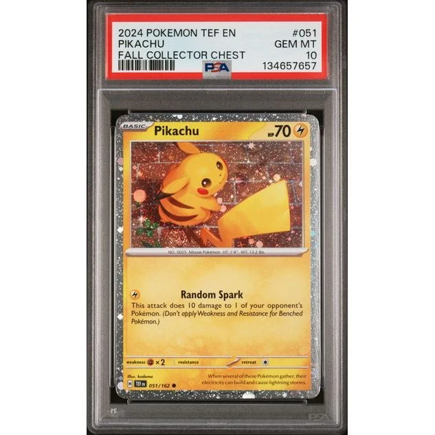 Pokémon TCG: Pikachu #051 PSA 10 - Temporal Forces