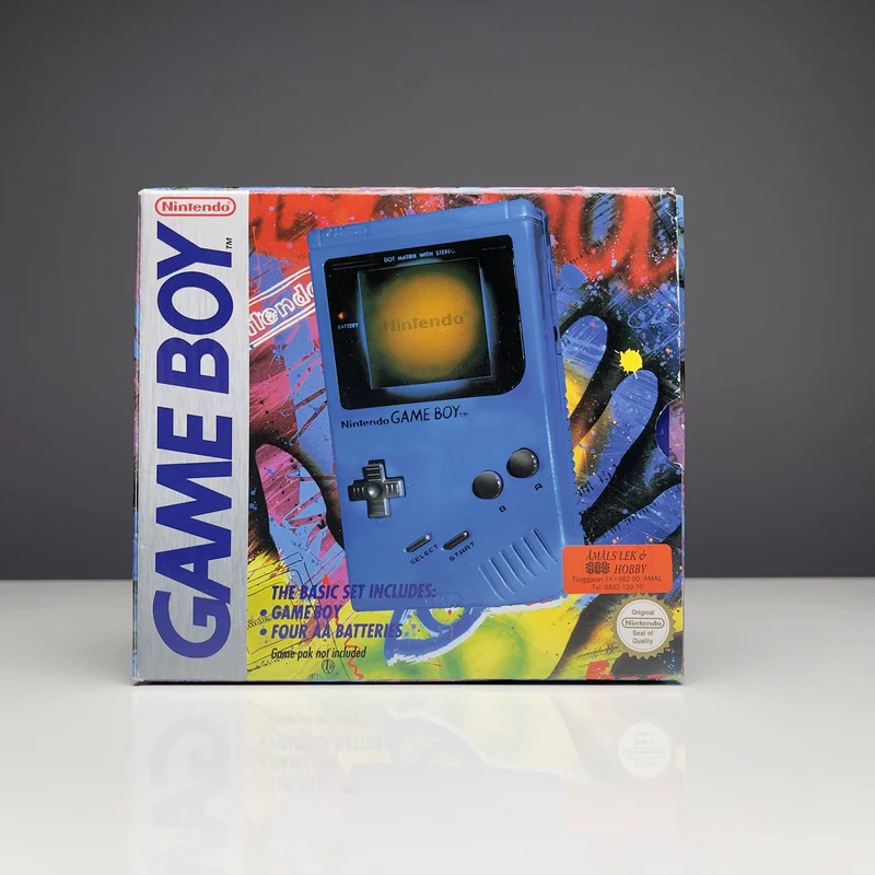 Game Boy - Blå - Med Kartong