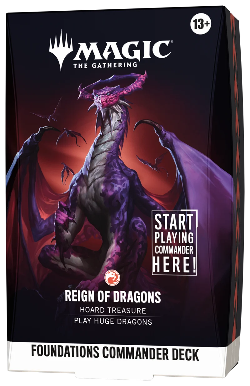 Magic: The Gathering - Foundations Commander Deck - Reality Fracture - Reign Of Dragons
