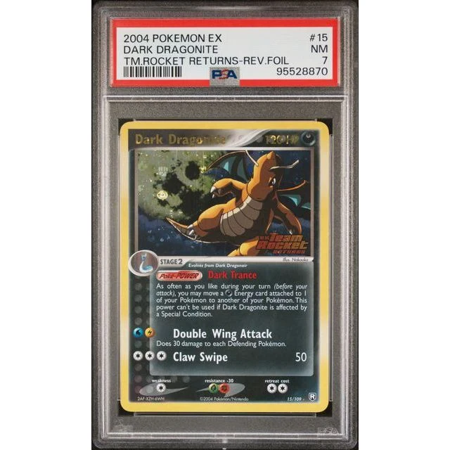 Pokémon TCG: Dark Dragonite #15 PSA 7 - Team Rocket Returns