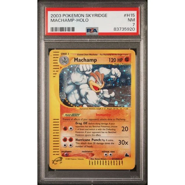 Pokémon TCG: Machamp Holo #H15 PSA 7 - Skyridge