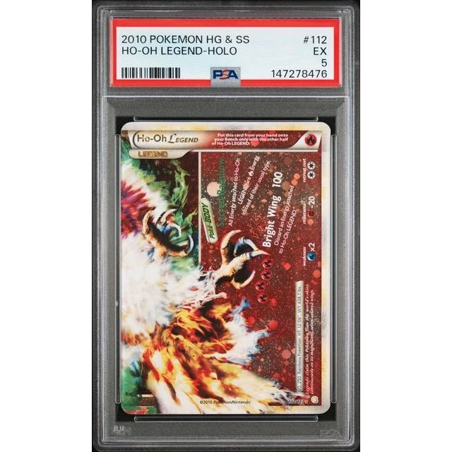 Pokémon TCG: Ho-Oh Legend Holo #112 PSA 5 - HeartGold & SoulSilver