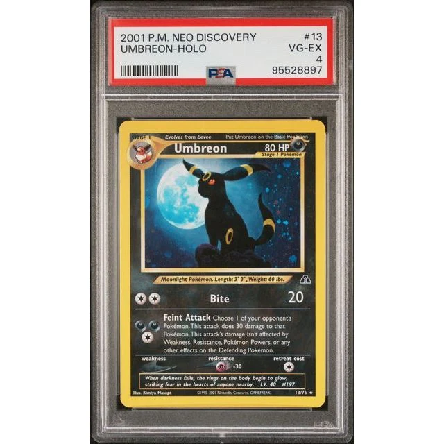 Pokémon TCG: Umbreon Holo #13 PSA 4 - Neo Discovery