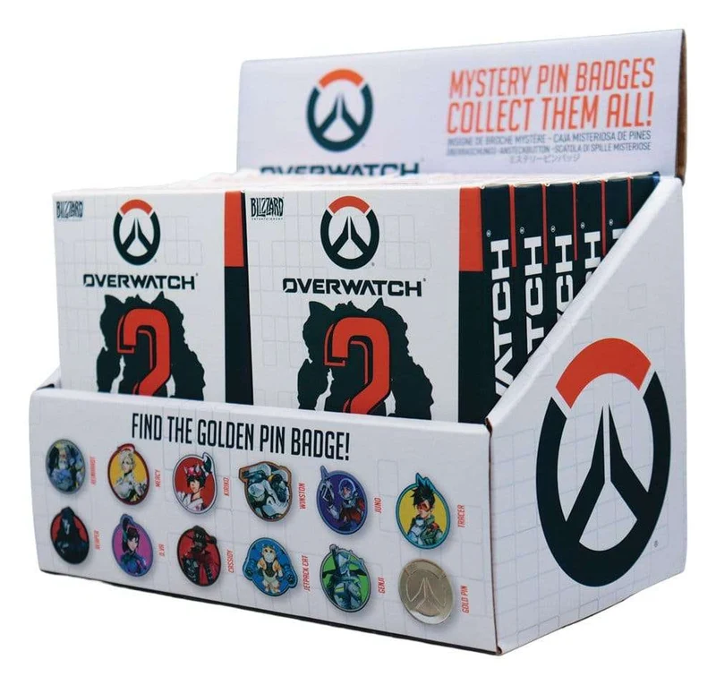 Overwatch Mystery Pin Badges Blind Box-display (12)