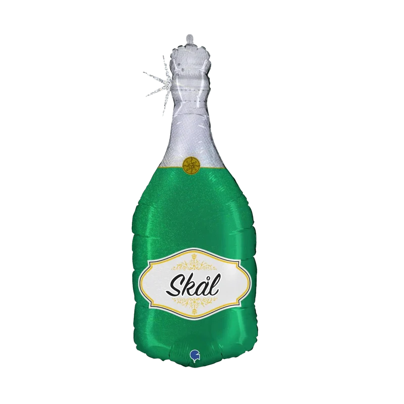 Folieballong, Champagneflaska Skål 91 cm