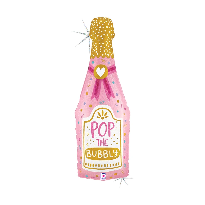 Folieballong, Bubbly Champagne Bottle 91 cm