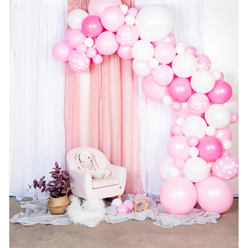 Ballongbåge, baby rosa