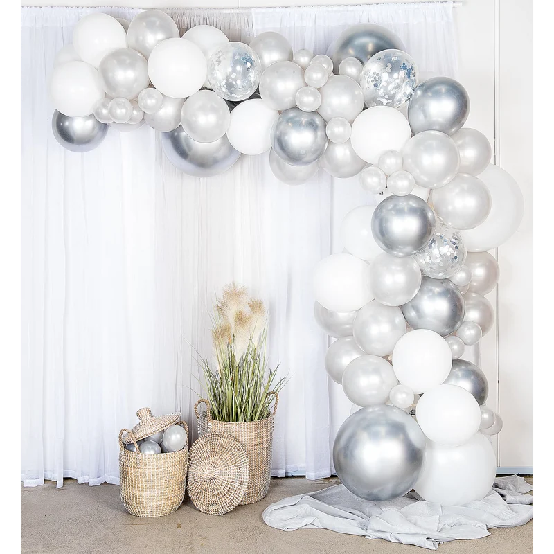 Ballongbåge, silver/krom