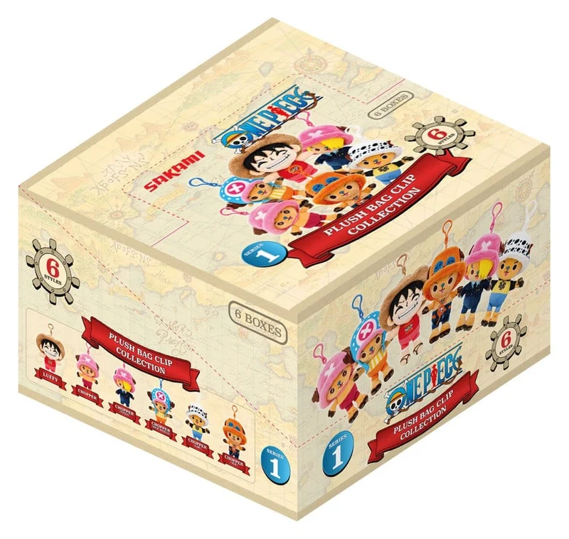 One Piece plysch-nyckelringar Blind Box-display 11 cm (6)