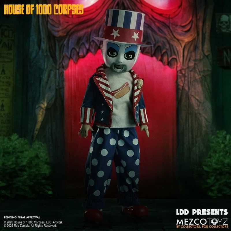 House of 1000 Corpses LDD Presents docka Captain Spaulding 25 cm